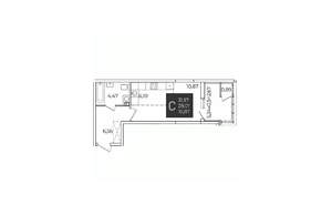 Студия квартира, вторичка, 32м2, 3/21 этаж