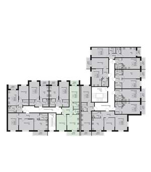 2-к квартира, строящийся дом, 64м2, 3/3 этаж