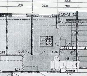 2-к квартира, вторичка, 45м2, 11/17 этаж