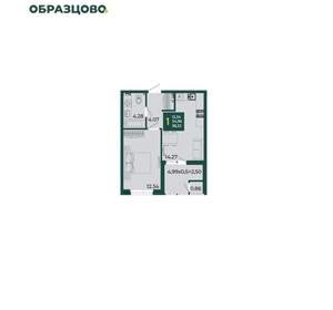 1-к квартира, вторичка, 38м2, 2/18 этаж