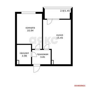 1-к квартира, вторичка, 35м2, 7/23 этаж