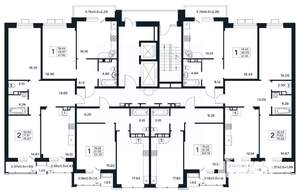 2-к квартира, вторичка, 76м2, 3/12 этаж