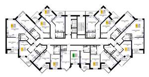 1-к квартира, строящийся дом, 55м2, 5/12 этаж