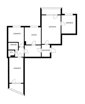 4-к квартира, вторичка, 75м2, 4/10 этаж