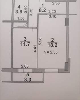 1-к квартира, вторичка, 42м2, 4/17 этаж