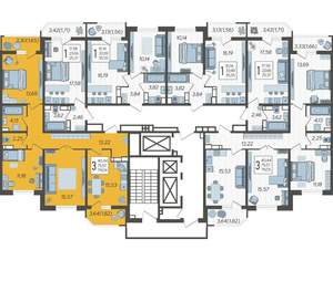 3-к квартира, вторичка, 79м2, 20/23 этаж