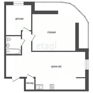 3-к квартира, вторичка, 90м2, 20/24 этаж