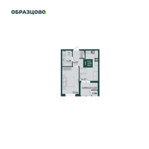 1-к квартира, вторичка, 38м2, 2/18 этаж