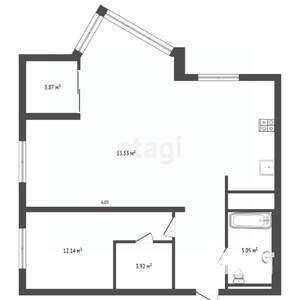 2-к квартира, вторичка, 80м2, 14/24 этаж