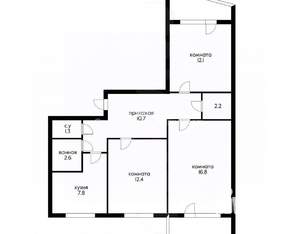 3-к квартира, вторичка, 68м2, 5/10 этаж