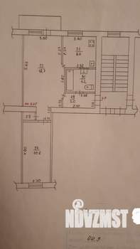 2-к квартира, вторичка, 45м2, 3/5 этаж