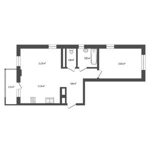 2-к квартира, вторичка, 51м2, 4/8 этаж