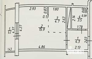 Студия квартира, вторичка, 28м2, 2/17 этаж