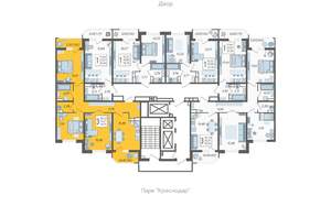 3-к квартира, строящийся дом, 79м2, 7/23 этаж