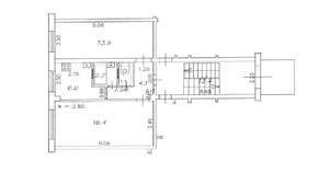 2-к квартира, вторичка, 45м2, 1/5 этаж