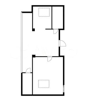 1-к квартира, вторичка, 60м2, 6/6 этаж