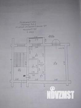 1-к квартира, вторичка, 43м2, 6/6 этаж