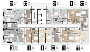 2-к квартира, вторичка, 60м2, 2/16 этаж