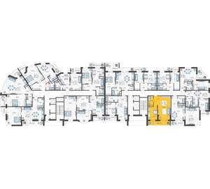 1-к квартира, строящийся дом, 51м2, 14/16 этаж