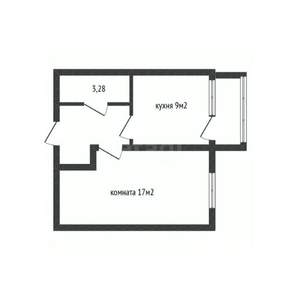 1-к квартира, вторичка, 34м2, 4/5 этаж