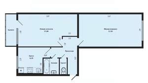 2-к квартира, вторичка, 75м2, 8/14 этаж