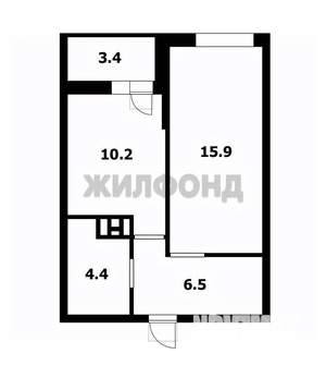 1-к квартира, вторичка, 37м2, 19/21 этаж