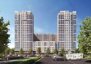 2-к квартира, строящийся дом, 63м2, 16/23 этаж