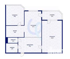 2-к квартира, вторичка, 52м2, 4/24 этаж