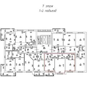 3-к квартира, вторичка, 59м2, 7/9 этаж