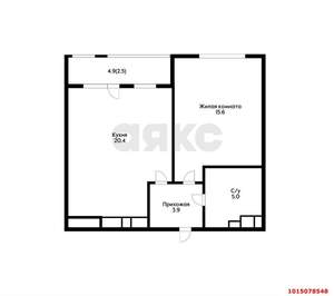 1-к квартира, вторичка, 49м2, 7/22 этаж