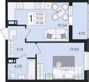 1-к квартира, вторичка, 39м2, 7/8 этаж