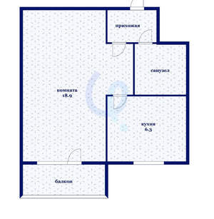 1-к квартира, вторичка, 30м2, 4/5 этаж