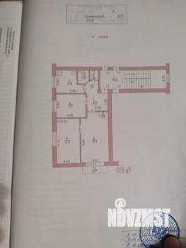3-к квартира, вторичка, 53м2, 4/5 этаж