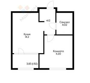 1-к квартира, вторичка, 36м2, 3/18 этаж