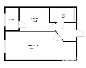 1-к квартира, вторичка, 39м2, 6/14 этаж