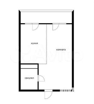 Студия квартира, вторичка, 42м2, 7/24 этаж