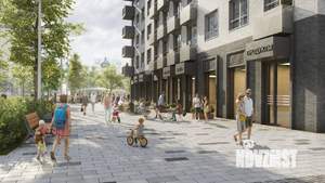 1-к квартира, строящийся дом, 45м2, 9/18 этаж