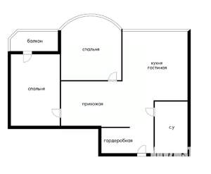 2-к квартира, вторичка, 61м2, 17/17 этаж