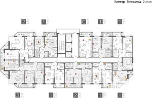 3-к квартира, строящийся дом, 89м2, 2/24 этаж