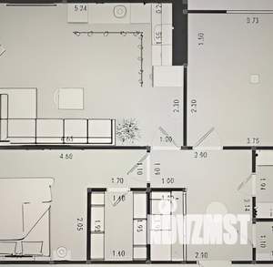 2-к квартира, вторичка, 77м2, 11/16 этаж