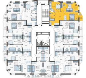 2-к квартира, вторичка, 67м2, 12/16 этаж