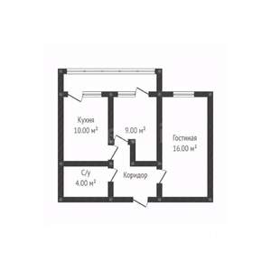 2-к квартира, вторичка, 45м2, 19/24 этаж