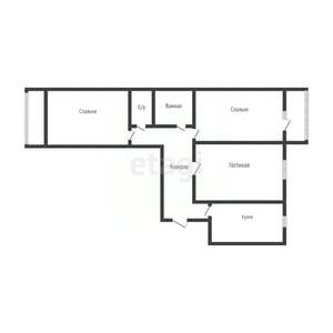 3-к квартира, вторичка, 61м2, 5/9 этаж