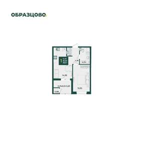 1-к квартира, вторичка, 39м2, 4/18 этаж