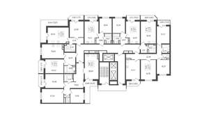 3-к квартира, строящийся дом, 91м2, 18/23 этаж