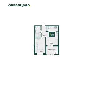 1-к квартира, вторичка, 39м2, 17/18 этаж