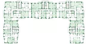1-к квартира, вторичка, 44м2, 9/15 этаж