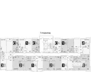 2-к квартира, вторичка, 58м2, 5/16 этаж