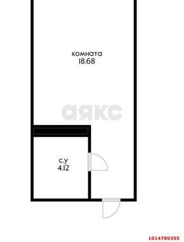 Студия квартира, вторичка, 23м2, 24/24 этаж