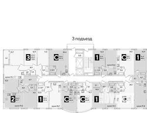 2-к квартира, вторичка, 62м2, 2/16 этаж